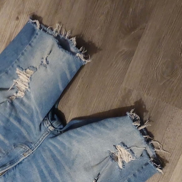 Hollister Mens skinny distressed destroyed denim stretch shorts - Picture 3 of 4